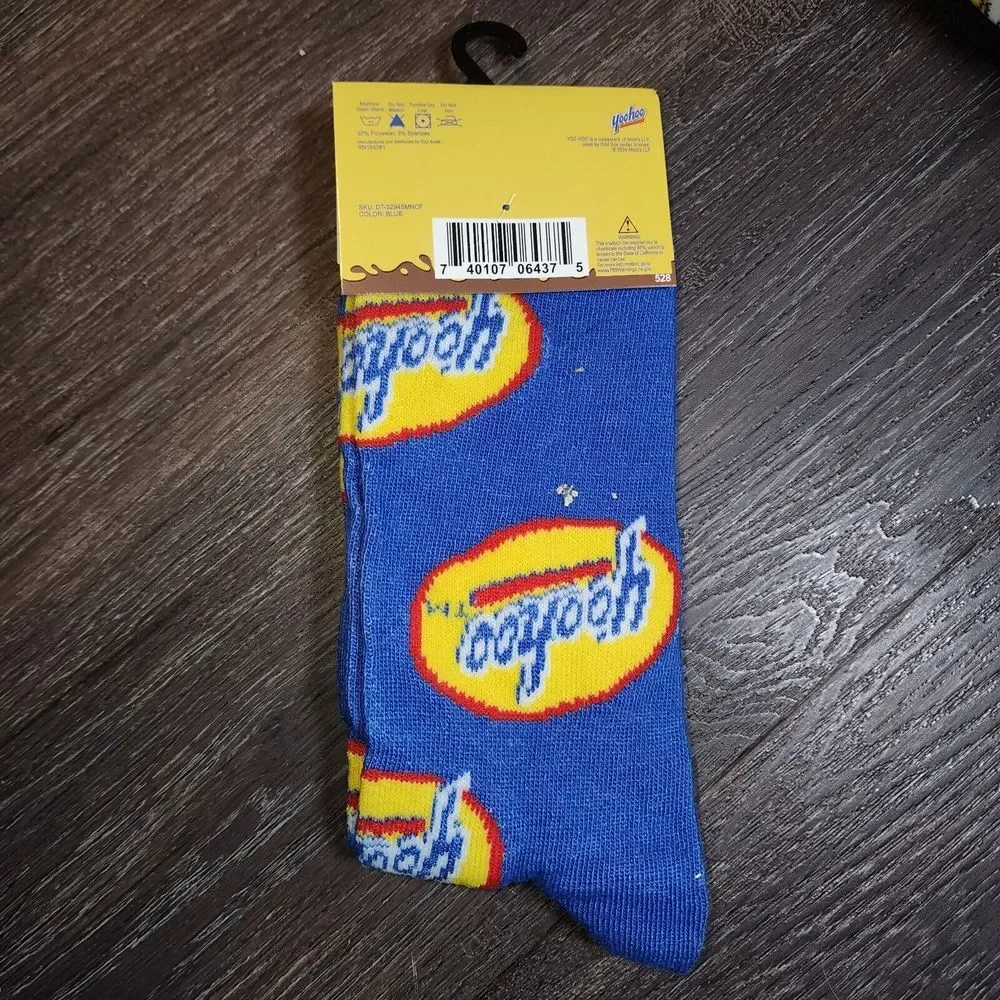 Yoohoo Novelty Crew Socks Mens Size 6-12 Odd Sox Food‎ Gift One-Pair